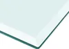 Close-up of a thick, clear glass plate with a beveled edge. Anteprima dell’immagine prodotto