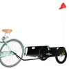 vidaXL Fahrradanhänger Schwarz Oxford-Gewebe und Eisen Produktbild-Vorschau 3