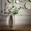 Boltze Vase Lajos (Farbe Silber, Höhe 31 cm, Blumentopf, Anteprima dell’immagine prodotto 4