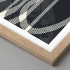 Gerahmtes Poster - Rahmen in heller Eiche - Abstraktion Produktbild-Vorschau 2