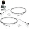 com-four® 2er-Set Fotodrahtseil mit 24 Magneten, circa 200 Produktbild-Vorschau 1