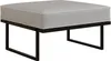 BETTSO Gartenhocker hellgrau – Outdoor Hocker mit Produktbild-Vorschau 1