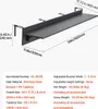 A diagram and specifications for a folding balcony table. Voir les images du produit