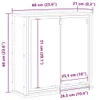 vidaXL Szafka łazienkowa z lustrem dąb wędzony 60x21x60 cm Podgląd zdjęcia produktu 8