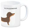 Dackel Kaffeebecher mit Spruch Longdrink Produktbild-Vorschau 1