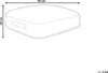 BELIANI Pouf Mehrfarbig Baumwolle 50 x 50 x 20 cm Produktbild-Vorschau 7
