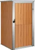 vidaXL Casetta da giardino Marrone 88x89x161 cm Acciaio Anteprima dell’immagine prodotto 1