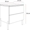 Nachttisch AURORA II SILVER weiß glänzend mit Produktbild-Vorschau 6