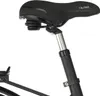 A close-up view of a bicycle seat and seat post. Produktbild-Vorschau