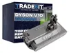 A Dyson V10 vacuum cleaner battery and its packaging. Anteprima dell’immagine prodotto