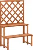 vidaXL Květinové schody s mříží 70x42x115 cm Masivní Náhled obrázku produktu 6