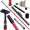 A collection of laser leveling tools and accessories laid out against a white background. Produktbild-Vorschau