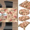 Tischdecke Wachstuch Blumen Braun Robust Wasserabweisend Produktbild-Vorschau 6