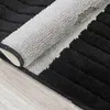 Badteppich Set 2-TLG. Schwarz-Grau - rutschfest & Weich, Produktbild-Vorschau 4