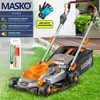 MASKO® Akku Rasenmäher ECO-X10 inkl. 1 oder 2 Akkus Li-Ion Produktbild-Vorschau 3
