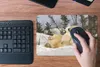 MuchoWow® Mauspad Mousepad Eisbär - Schnee - Höhle - Produktbild-Vorschau 4