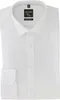 A folded white men's dress shirt is laid flat on a white background. Produktbild-Vorschau