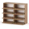 STIV Möbel | Schuhschrank 4-teilig mit Klappen | Eiche Produktbild-Vorschau 2