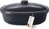 Römertopf Brottopf oval MEDI 2,3 Liter - Brotkasten Schwarz Produktbild-Vorschau 1