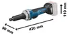 Smerigliatrice diritta a batteria Bosch GGS 18 V-23 PLC Anteprima dell’immagine prodotto 11