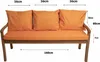 Coussins pour banc de jardin Orange| Coussin d'assise Voir les images du produit 3