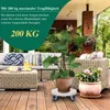 Jopassy Pflanzenroller Rund Blumentopf Weiß  Einstellbare Produktbild-Vorschau 4