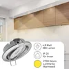 6er Set Oktaplex Einbaustrahler schwenkbar 3-Step dimmbar Produktbild-Vorschau 3