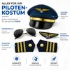 Pilotenpak voor heren – Kostuum voor carnaval/feest met Productafbeelding-voorbeeld 10