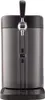 A front view of a gray beer dispenser on a white background. Voir les images du produit