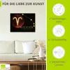 ARTland Leinwandbild Sternzeichen - Widder Größe: 40x30 cm Produktbild-Vorschau 2