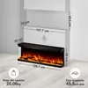 KAMINIO Camino elettrico LEA - Caminetto 3-in-1 con vista Anteprima dell’immagine prodotto 6