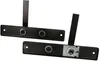 Two black door handles with mounting hardware are shown against a white background. Náhled obrázku produktu
