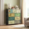 INONEFT Kommode mit 9 Schubladen, Retro Sideboard mit Produktbild-Vorschau 1