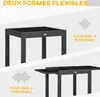 Outsunny Table extensible de jardin grande taille dim. Voir les images du produit 3