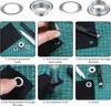 100er Ösenzange Set 10mm Metall Ösen Werkzeug für Stoff Produktbild-Vorschau 6