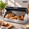 Michelino Brotbehälter 38.5 x 28 x 18.5 cm Edelstahl Produktbild-Vorschau 4