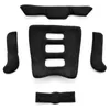 A set of black padding pieces for a helmet, laid out on a white background. Náhľad obrázku produktu