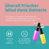 2er Set Mini Handventilator Lippenstift Form Produktbild-Vorschau 5