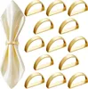 Serviettenringe Gold Metall Serviettenringe Set - 12Pack Produktbild-Vorschau 1