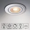 Monzana Einbaustrahler 6er Set LED Flach 68mm Dimmbar Produktbild-Vorschau 9