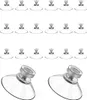 20x Saugnapfhaken mit Schraube 41 mm, PVC transparent, Produktbild-Vorschau 1