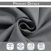 Close-up of grey fabric with icons and text indicating product features. Produktbild-Vorschau