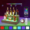 Scaffale sospeso in acrilico per vino, con illuminazione Anteprima dell’immagine prodotto 6
