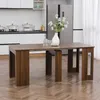 HOMCOM Eettafel, inklapbaar, uitschuifbaar, keukentafel, Productafbeelding-voorbeeld 2
