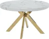 Esstisch - ausziehbar - 4 bis 8 Personen - MDF & Stahl - Produktbild-Vorschau 1
