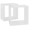 vidaXL Étagères cubes 2 pcs. Blanc 26x15x26 cm Voir les images du produit 14