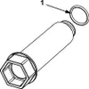 A diagram of a plumbing fitting with a ring labeled as part 1. Produktbild-Vorschau