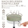 Theo&Cleo Rollhocker höhenverstellbar Drehhocker mit Rollen Produktbild-Vorschau 6