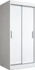 Schiebetürenschrank 90x200cm - Weiß Matt - Kleiderschrank Produktbild-Vorschau 8