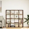 vidaXL Libreria in rovere fumé 137,5x29x137,5 cm Materiale Anteprima dell’immagine prodotto 3